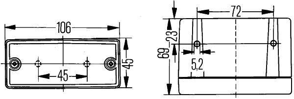 HELLA 2ZR 006 609-081 Rückfahrleuchte - Anbau