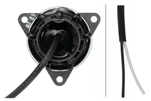 HELLA 2NE 011 172-081 Nebelschlussleuchte - LED - 12V - Anbau - Lichtscheibenfarbe: glasklar - Kabel
