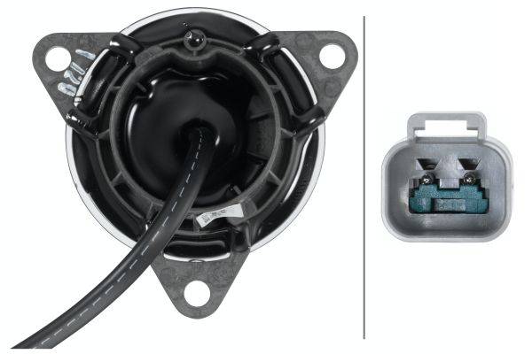 HELLA 2NE 011 172-571 Nebelschlussleuchte - LED - 24V - rund - Einbau - Kabel: 300mm - Stecker: Amph