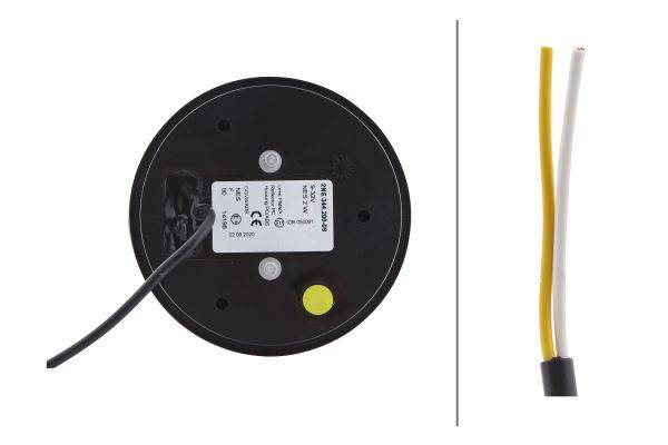 HELLA 2NE 344 200-091 Nebelschlussleuchte - LED - 12/24V - Anbau - Lichtscheibenfarbe: rot - Kabel: