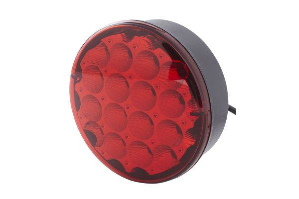 HELLA 2NE 344 200-091 Nebelschlussleuchte - LED - 12/24V - Anbau - Lichtscheibenfarbe: rot - Kabel: