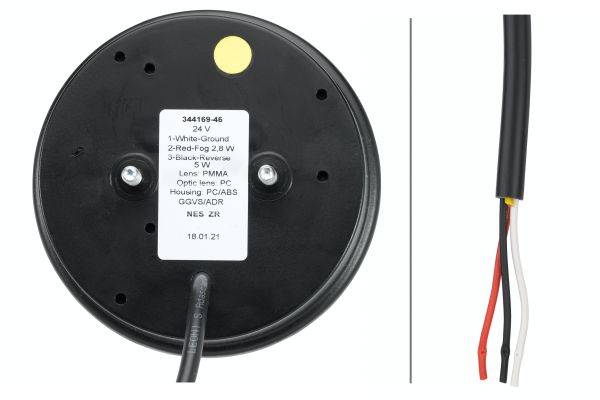 HELLA 2NR 344 169-461 Heckleuchte - 24V - Anbau - rechts/links