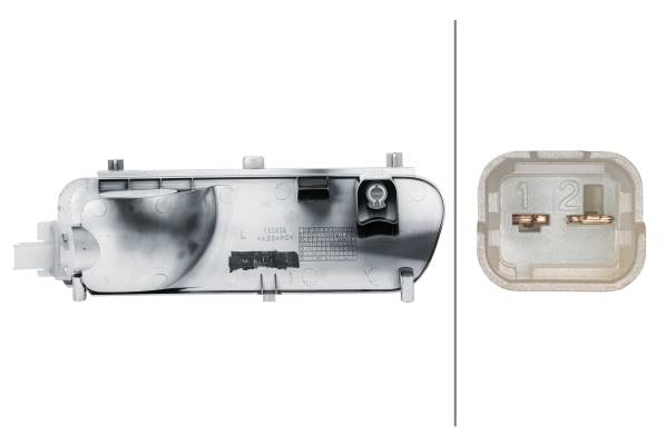 HELLA 2NR 982 008-111 Nebelschlussleuchte - Glühlampe - 12V - links