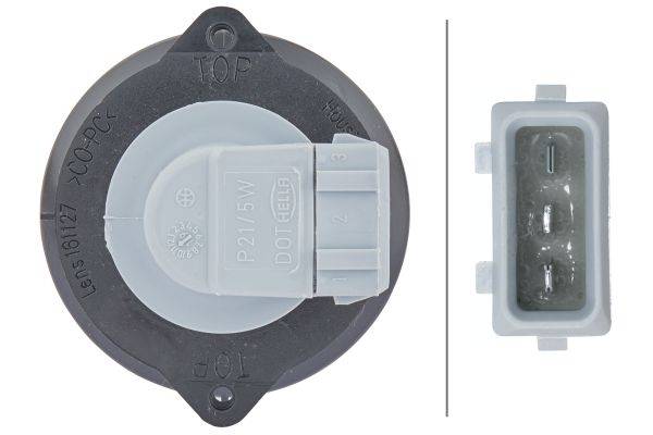 HELLA 2PF 009 001-081 Positionsleuchte - 12V - Einbau - Lichtscheibenfarbe: glasklar - vorne