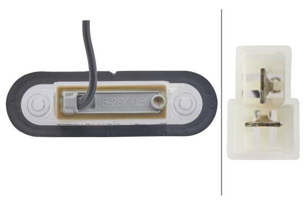 HELLA 2PF 959 590-257 Positionsleuchte - LED - 12/24V - Einbau - Lichtscheibenfarbe: glasklar - Kabe