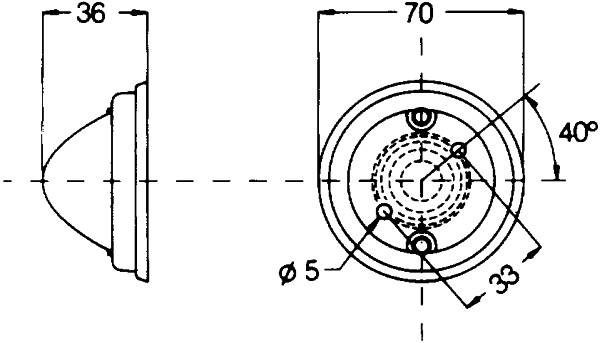HELLA 2PF 997 023-011 Positionsleuchte - Anbau - links