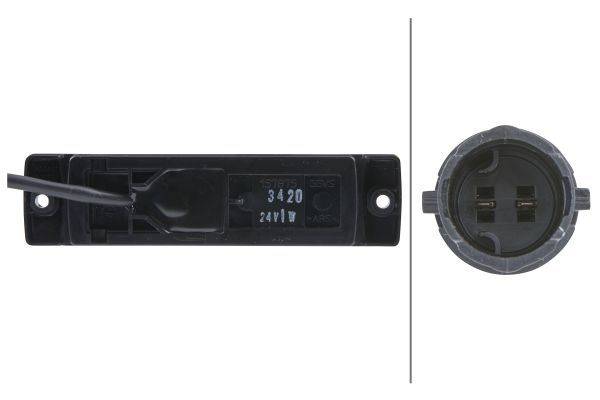 HELLA 2PG 008 645-321 Positionsleuchte - LED - 24V - Anbau - Lichtscheibenfarbe: glasklar - LED-Lich