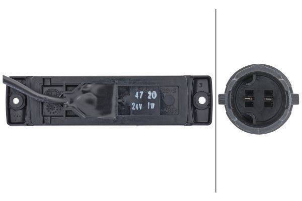 HELLA 2PG 008 645-331 Positionsleuchte - LED - 24V - Anbau - Lichtscheibenfarbe: glasklar - LED-Lich