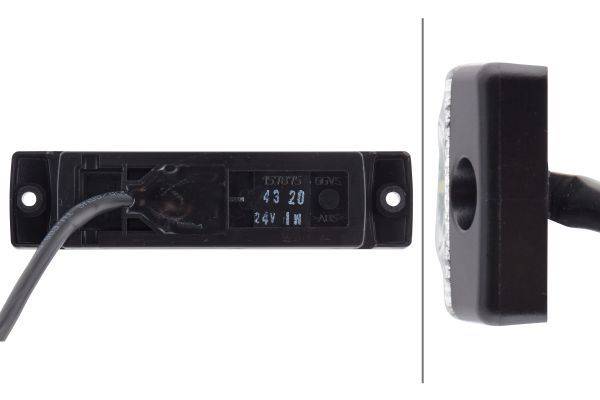 HELLA 2PG 008 645-641 Positionsleuchte - LED - 24V - Anbau - Lichtscheibenfarbe: glasklar - LED-Lich