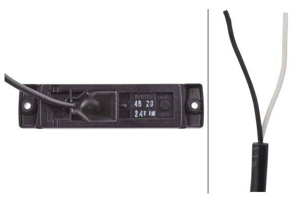 HELLA 2PG 008 645-961 Positionsleuchte - LED - 24V - Anbau - Lichtscheibenfarbe: glasklar - Kabel: 5