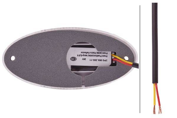 HELLA 2PG 964 295-111 Positionsleuchte - LED - 24V - Anbau - Lichtscheibenfarbe: glasklar - Kabel: 5