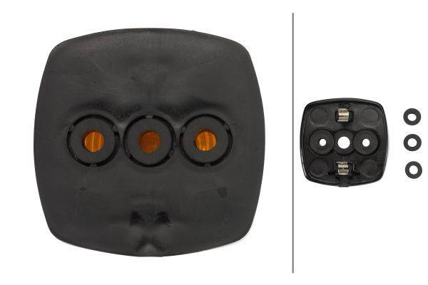 HELLA 2PS 003 057-051 Seitenmarkierungsleuchte - Anbau - Lichtscheibenfarbe: gelb - links/rechts - S