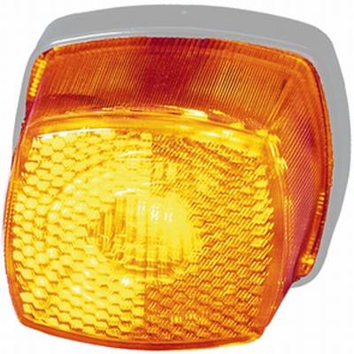 HELLA 2PS 003 057-051 Seitenmarkierungsleuchte - Anbau - Lichtscheibenfarbe: gelb - links/rechts - S