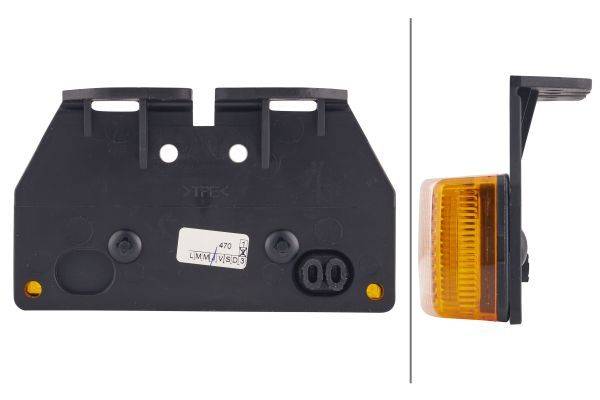 HELLA 2PS 006 717-061 Seitenmarkierungsleuchte - 12V - Anbau - Lichtscheibenfarbe: glasklar - links/