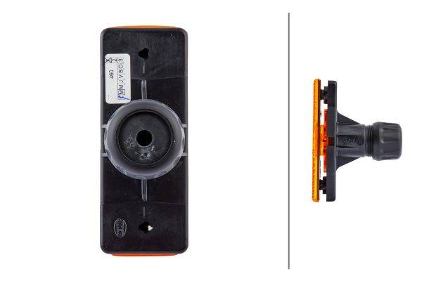 HELLA 2PS 008 382-801 Seitenmarkierungsleuchte - LED - 24V - Einbau - LED-Lichtfarbe: gelb - links/r