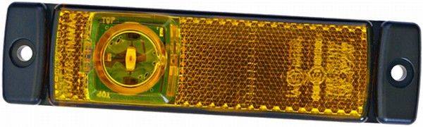 HELLA 2PS 011 422-891 Seitenmarkierungsleuchte - LED - 12V - Kabel: 450mm - Stecker: AMP