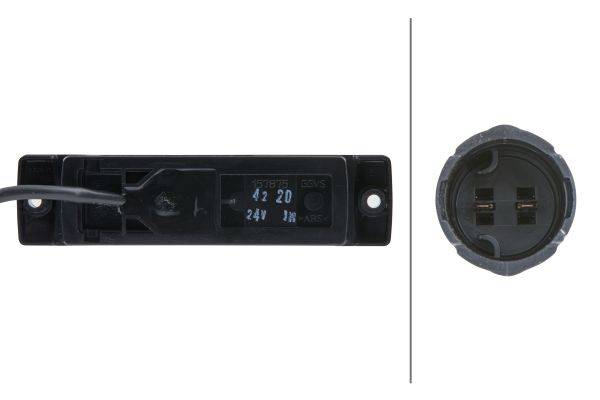 HELLA 2PS 008 645-301 Seitenmarkierungsleuchte - LED - 24V - Anbau - Lichtscheibenfarbe: gelb - Kabe