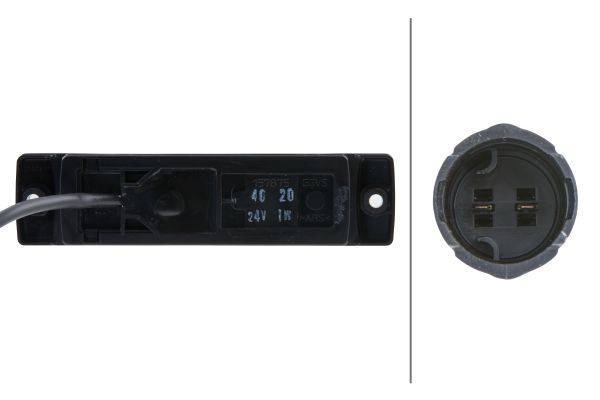 HELLA 2PS 008 645-361 Seitenmarkierungsleuchte - LED - 24V - Anbau - Lichtscheibenfarbe: gelb - Kabe