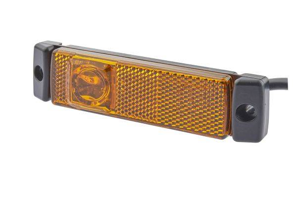 HELLA 2PS 008 645-611 Seitenmarkierungsleuchte - LED - 24V - Anbau - Lichtscheibenfarbe: gelb - LED-