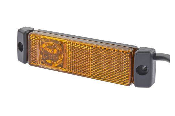 HELLA 2PS 008 645-621 Seitenmarkierungsleuchte - LED - 24V - Anbau - Lichtscheibenfarbe: gelb - LED-