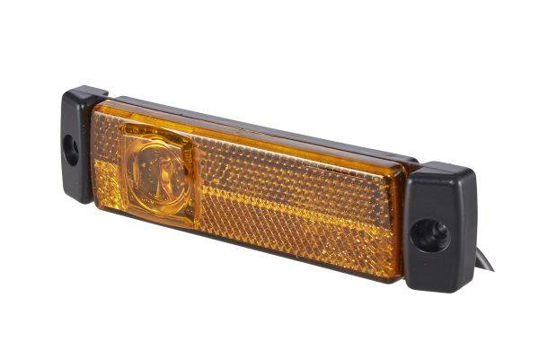 HELLA 2PS 008 645-801 Seitenmarkierungsleuchte - LED - 24V - Anbau - Lichtscheibenfarbe: gelb - Kabe