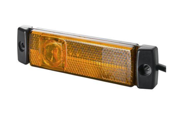 HELLA 2PS 008 645-991 Seitenmarkierungsleuchte - LED - 24V - Anbau - Lichtscheibenfarbe: gelb - Kabe