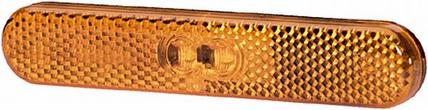 HELLA 2PS 009 226-011 Seitenmarkierungsleuchte - LED - 24V - Lichtscheibenfarbe: gelb - Kabel: 195mm