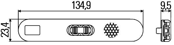 HELLA 2PS 009 226-021 Seitenmarkierungsleuchte - LED - 12V - Lichtscheibenfarbe: gelb - Kabel: 195mm
