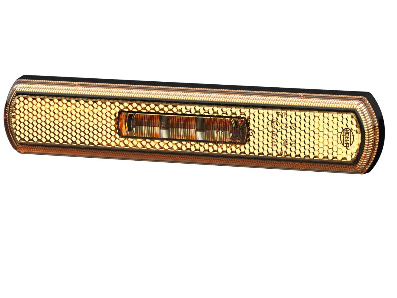 HELLA 2PS 013 300-011 Seitenmarkierungsleuchte - Shapeline Tech - LED - 12/24V - geklebt - Lichtsche