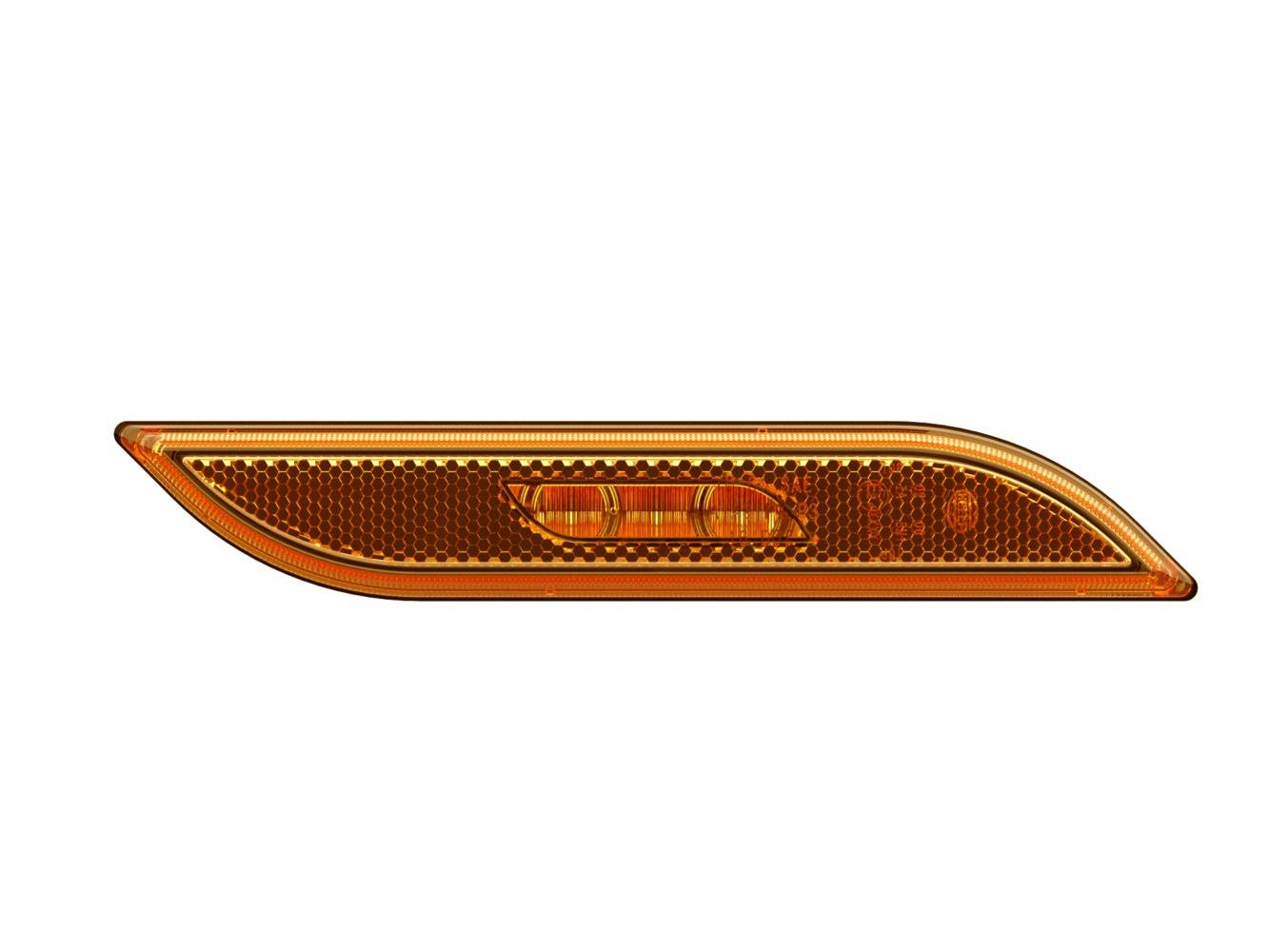HELLA 2PS 013 305-041 Seitenmarkierungsleuchte - Shapeline Style - LED - 12/24V - geklebt - Lichtsch