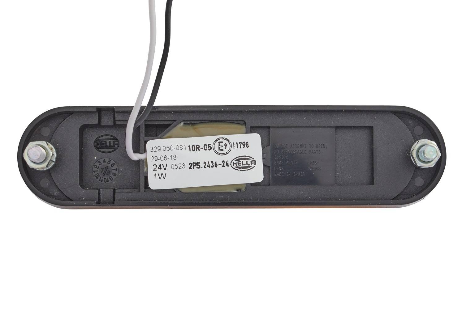 HELLA 2PS 329 060-081 Seitenmarkierungsleuchte - LED - 24V - Anbau - Lichtscheibenfarbe: gelb - link