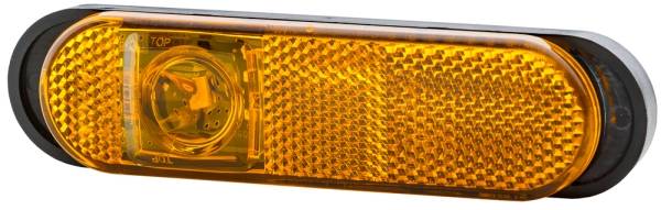HELLA 2PS 329 060-081 Seitenmarkierungsleuchte - LED - 24V - Anbau - Lichtscheibenfarbe: gelb - link