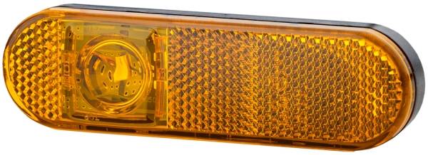 HELLA 2PS 329 060-091 Seitenmarkierungsleuchte - LED - 24V - Anbau - Lichtscheibenfarbe: gelb - link