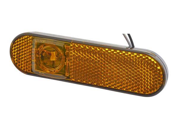 HELLA 2PS 329 060-091 Seitenmarkierungsleuchte - LED - 24V - Anbau - Lichtscheibenfarbe: gelb - link