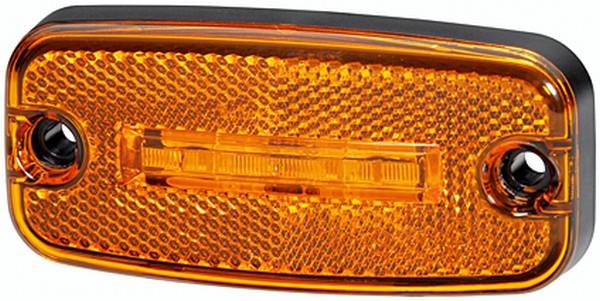 HELLA 2PS 345 600-041 Seitenmarkierungsleuchte - LED - 24V - Anbau - seitlicher Anbau
