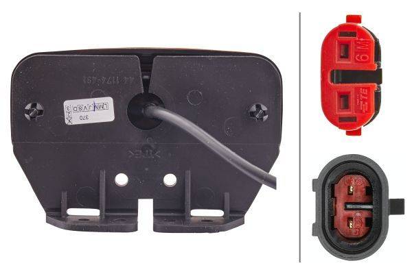 HELLA 2PS 345 600-021 Seitenmarkierungsleuchte - LED - 24V - Anbau - seitlicher Anbau
