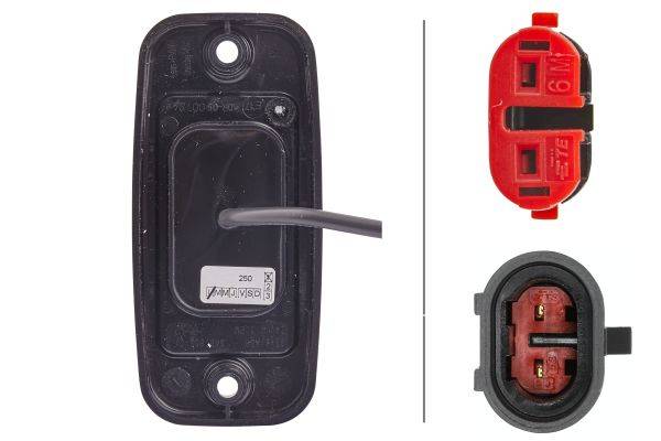 HELLA 2PS 345 600-041 Seitenmarkierungsleuchte - LED - 24V - Anbau - seitlicher Anbau