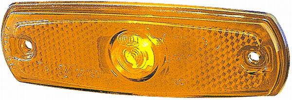 HELLA 2PS 962 964-012 Seitenmarkierungsleuchte - 24V - Einbau - Lichtscheibenfarbe: gelb - links/rec
