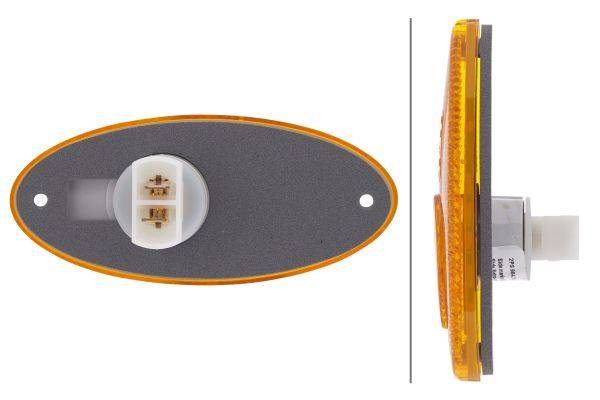 HELLA 2PS 964 295-001 Seitenmarkierungsleuchte - 12V - Einbau - Lichtscheibenfarbe: gelb - links/rec