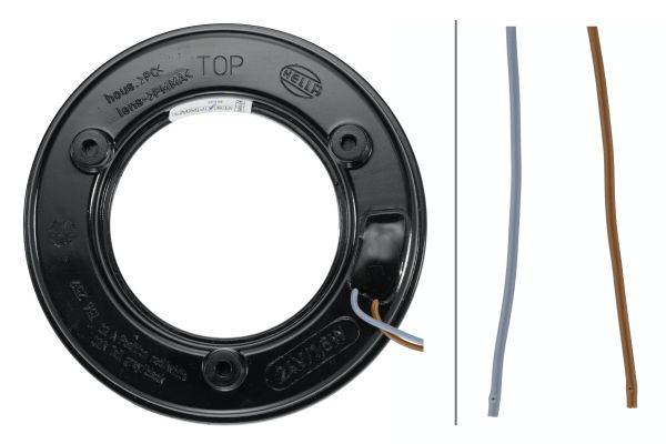 HELLA 2SA 008 405-011 Schlussleuchte - LED - 24V - Einbau - Lichtscheibenfarbe: glasklar - LED-Licht