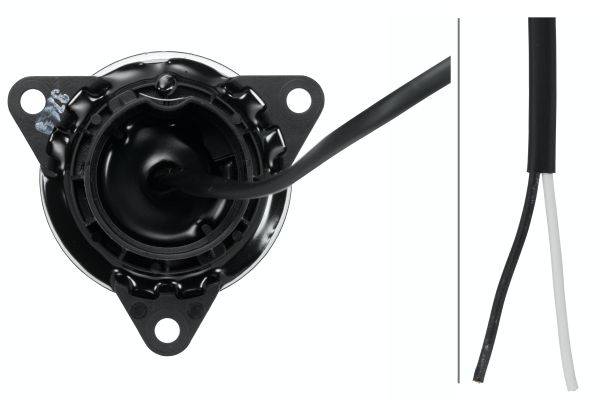 HELLA 2SA 011 172-441 Schlussleuchte - LED - 24V - Anbau - Lichtscheibenfarbe: glasklar - Kabel: 500