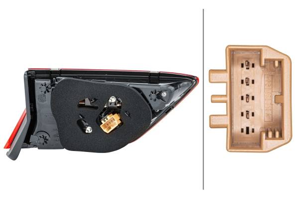 HELLA 2SA 012 520-081 Heckleuchte - LED - rot - innerer Teil/oberer Teil - rechts - für u.a. VW Tigu