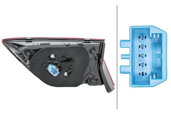 HELLA 2SA 012 522-091 Heckleuchte - LED - dunkel/rot - innerer Teil/oberer Teil - links - für u.a. V