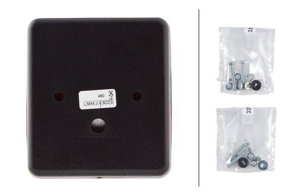 HELLA 2SA 996 012-091 Schlussleuchte - Anbau - Lichtscheibenfarbe: rot - links/rechts