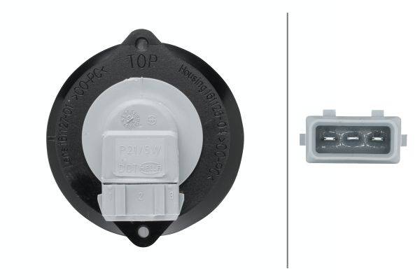 HELLA 2SB 009 001-061 Heckleuchte - 12V - Einbau - Lichtscheibenfarbe: rot - links/rechts