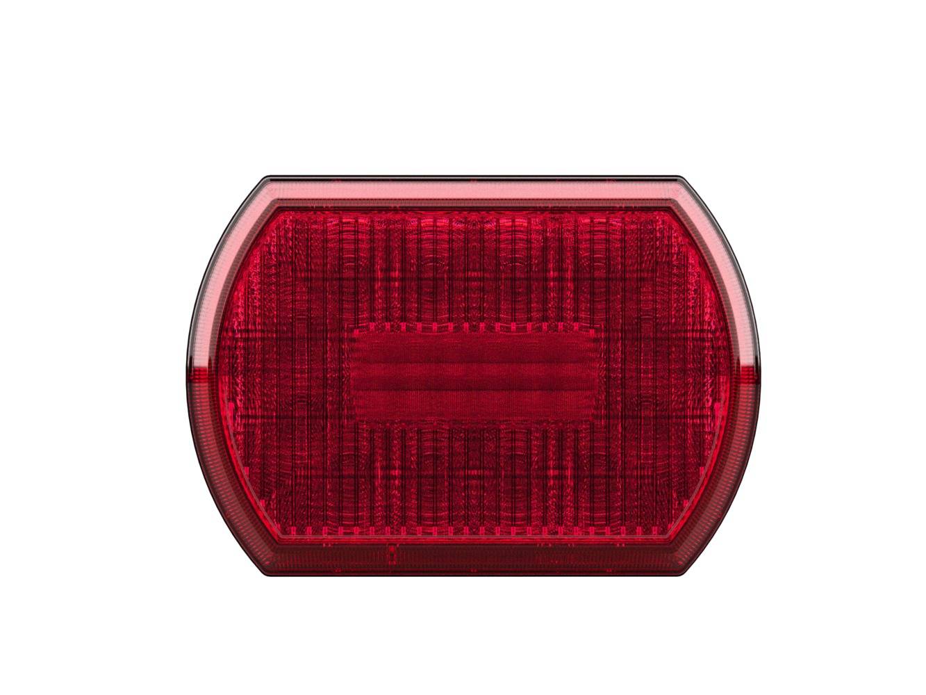 HELLA 2SB 013 341-021 Heckleuchte - Shapeline Tech - LED - 12/24V - Anbau - Lichtscheibenfarbe: rot