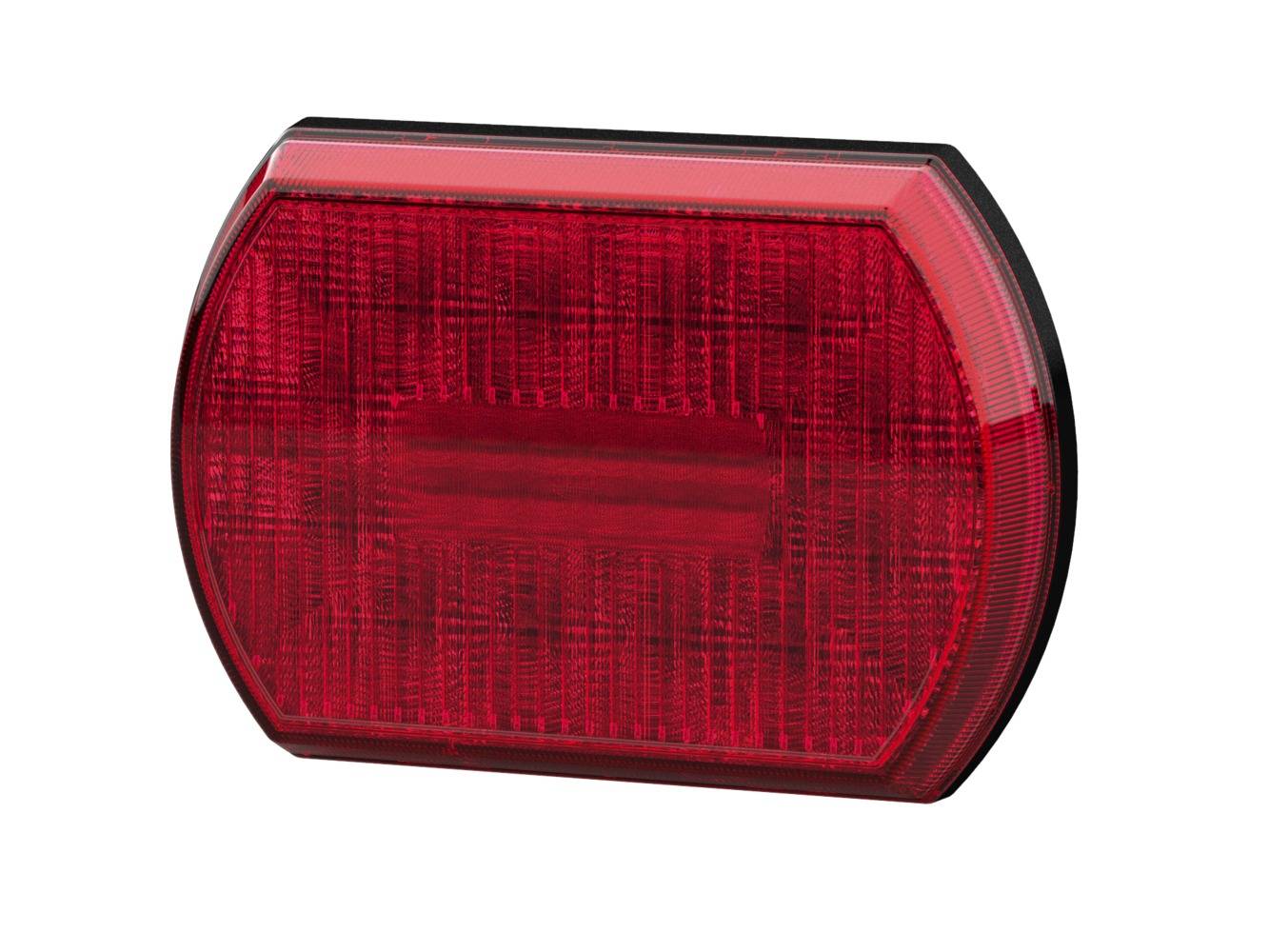 HELLA 2SB 013 341-021 Heckleuchte - Shapeline Tech - LED - 12/24V - Anbau - Lichtscheibenfarbe: rot