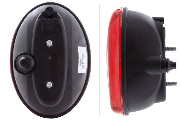 HELLA 2SB 343 130-021 Heckleuchte - Agroluna - 12/24V - Anbau/Einbau - Lichtscheibenfarbe: rot - lin