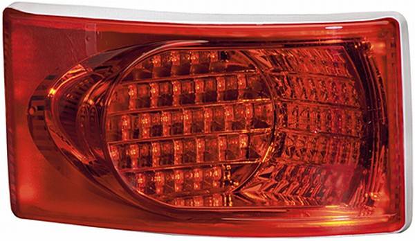 HELLA 2SB 345 982-001 Heckleuchte - LED - 24V - Einbau - Lichtscheibenfarbe: rot - LED-Lichtfarbe: r