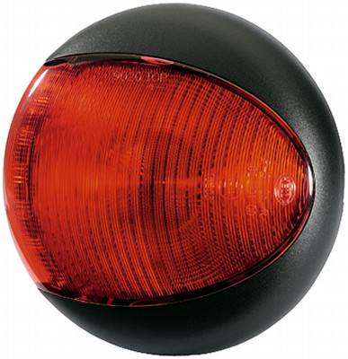 HELLA 2SB 959 821-601 Heckleuchte - EuroLED - LED - 12/24V - Anbau - Lichtscheibenfarbe: rot - LED-L